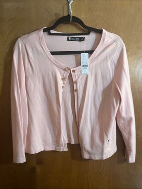 New York & Company Pale Pink Button-Front Cardigan - Bundle